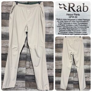 Rab Harpur Pant Performance Hiking Men’s 32 Cream Ankle Drawstring (Inseam 31)